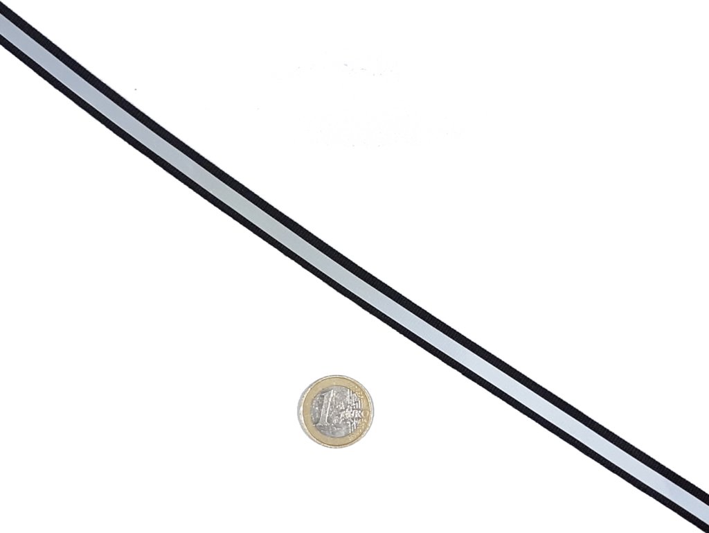 46 Meter x 20mm Reflektierendes Band zum Aufnähen, Reflektorband - 20 mm  Breite - mit 10mm Reflektionband - Sicherheit Reflexband Leuchtband zum