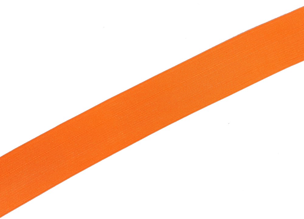 50m Reflektorband 50mm breit - orange - zum Aufnähen.