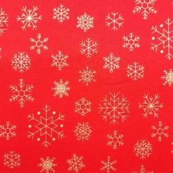 Weihnachten Baumwollstoff Schneeflocke Detail