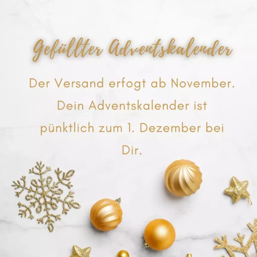 Versandinfo Adventskalender