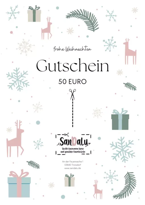 SanDaLu Weihnachtsgutschein 50EUR