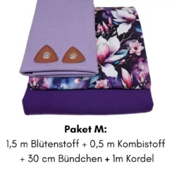 Stoffpaket Magnolie flieder M