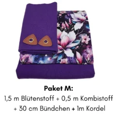 SanDaLu Stoffpaket Magnolie violett M