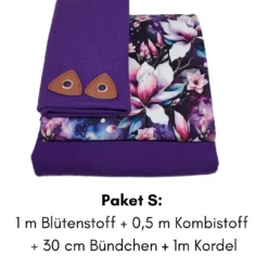 Stoffpaket Magnolie violett S