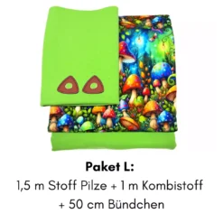 SanDaLu Stoffpaket verwunschener Feenwald + grün L