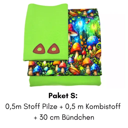 SanDaLu Stoffpaket verwunschener Feenwald + grün S